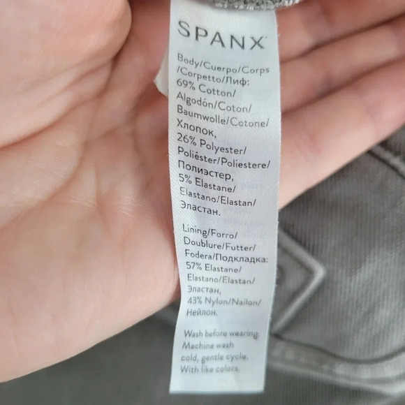 SPANX grey Jean-ish jeggings leggings jeans size Medium - Picture 6 of 6